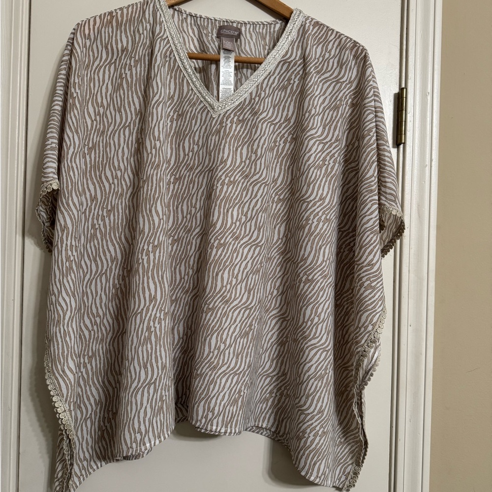 Striped V-Neck Women's Top